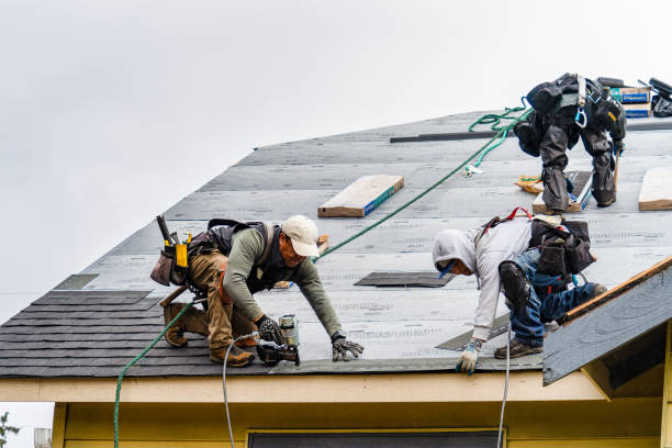 Professional Roofing technician working in Hudson, IN